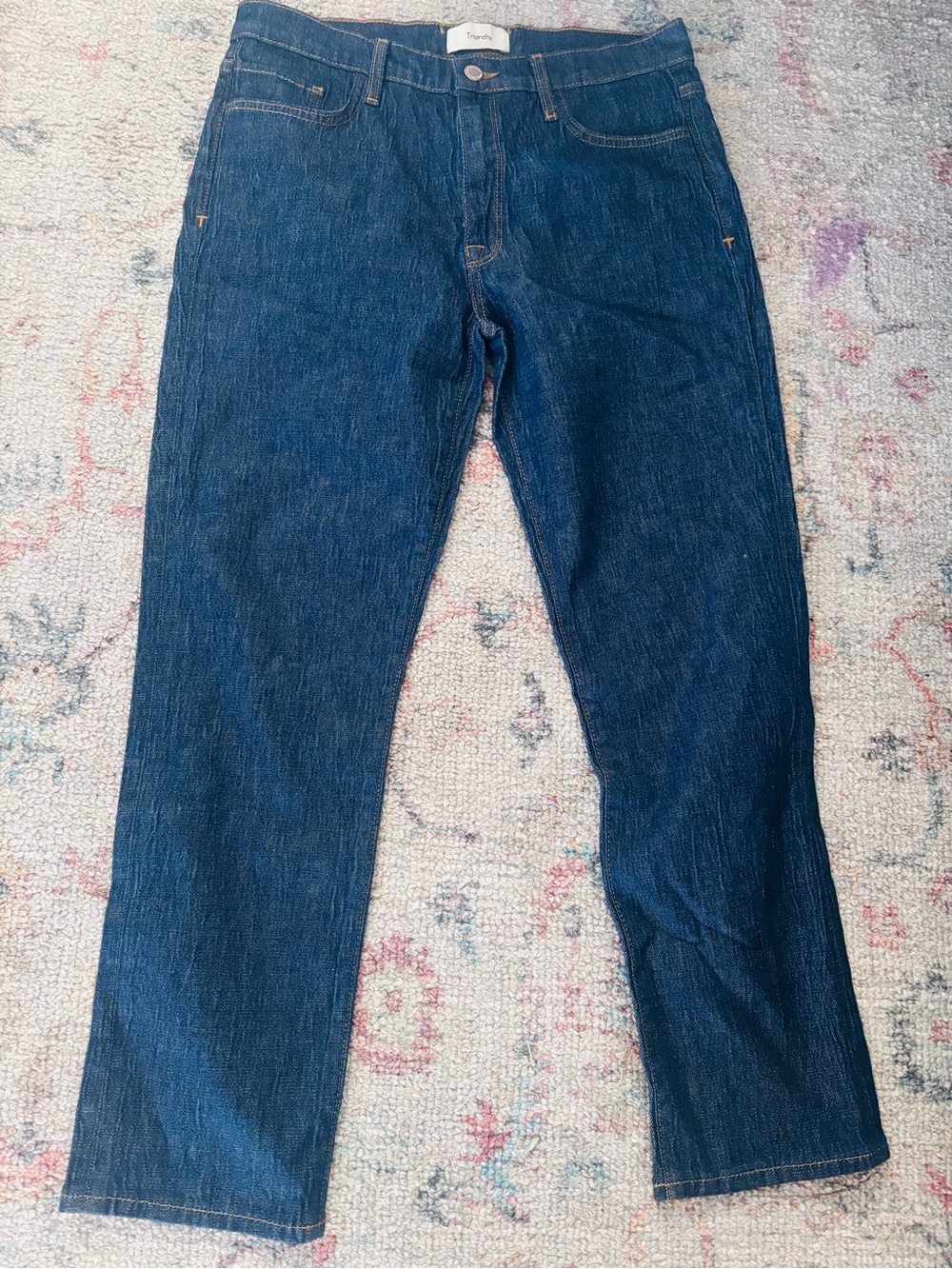 Triarchy Straight Leg Sustainable Stretch Jeans Women’s Size 29 Dark Wash